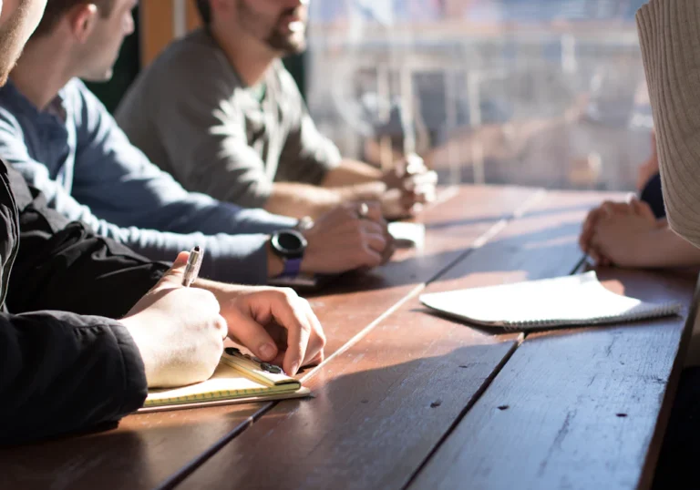 Our team planning a client growth strategy